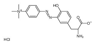 tyrosine-4-azophenyltrimethylammonium chloride Structure