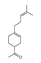 1-[4-(4-methyl-3-pentenyl)-3-cyclohexen-1-yl]ethan-1-one structure