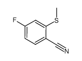 4-fluoro-2-(methylthio)benzonitrile Structure