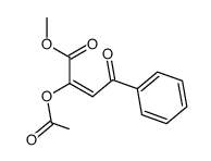 methyl 2-acetyloxy-4-oxo-4-phenylbutenoate结构式