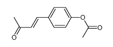 (E)-4-(4-acetoxyphenyl)but-3-en-2-one结构式