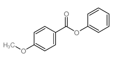 4-甲氧基苯甲酸苯酯结构式