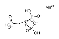 manganese(II) hydrogen ((bis((hydroxyoxidophosphoryl)methyl)ammonio)methyl)phosphonate Structure