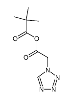 2-(1H-tetrazol-1-yl)acetic pivalic anhydride Structure