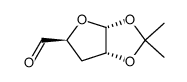 3-deoxy-1,2-O-isopropylidene-α-D-erythro-pentodialdo-1,4-furanose aldehyde Structure