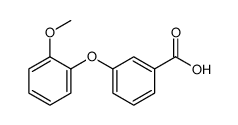 3-(2-Methoxyphenoxy)benzoic acid Structure