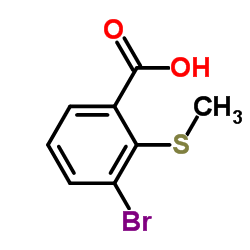 3-Bromo-2-(methylthio)benzoic acid Structure