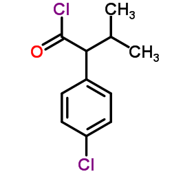 3-甲基-2-(4-氯苯基)丁酰氯结构式