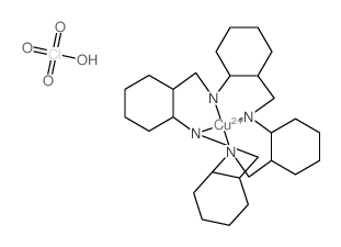 Copper(2+), (tetrabenzo[b,f,j,n]-1,5,9, 13-tetraazacyclohexadecine-N(5),N(11),N(17),N(23))-, (SP-4-1)-, diperchlorate Structure