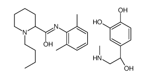 1-butyl-N-(2,6-dimethylphenyl)piperidine-2-carboxamide,4-[(1R)-1-hydroxy-2-(methylamino)ethyl]benzene-1,2-diol Structure