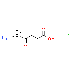5-氨基乙酰丙酸-5-¹³C盐酸盐结构式
