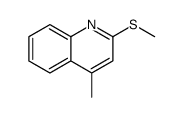 4-methyl-2-methylsulfanylquinoline结构式