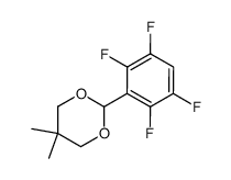 1,2,4,5-tetrafluoro-3-(5,5-dimethyl-1,3-dioxan-2-yl)benzene结构式