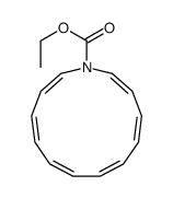 ethyl 1-azacyclotrideca-2,4,6,8,10,12-hexaene-1-carboxylate结构式