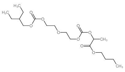 2,5,8,10-Tetraoxadodecanedioicacid, 11-methyl-9-oxo-, 12-butyl 1-(2-ethylbutyl) ester Structure