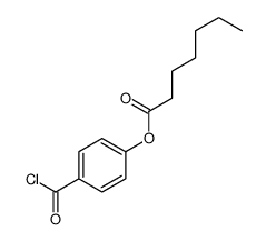 (4-carbonochloridoylphenyl) heptanoate Structure