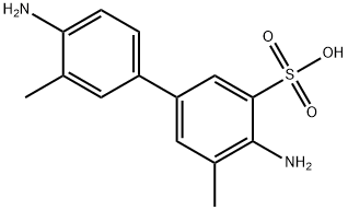 3,3'-二甲基-4,4'-二氨基联苯-5-磺酸结构式
