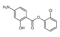 (2-chlorophenyl) 4-amino-2-hydroxybenzoate Structure