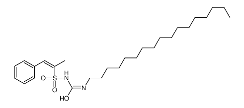 1-heptadecyl-3-(1-phenylprop-1-en-2-ylsulfonyl)urea结构式