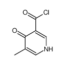 3-Pyridinecarbonyl chloride, 4-hydroxy-5-methyl- (9CI)结构式
