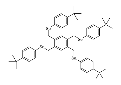 1,2,4,5-tetrakis[(4-tert-butylphenyl)selanylmethyl]benzene Structure