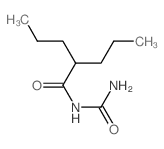 Pentanamide,N-(aminocarbonyl)-2-propyl- Structure