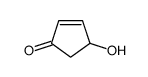 4-羟基-2-环戊烯酮结构式