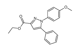 ethyl 1-(4-methoxyphenyl)-5-phenyl-1H-pyrazole-3-carboxylate Structure