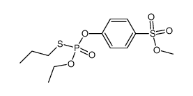 4-(Ethoxy-propylsulfanyl-phosphoryloxy)-benzenesulfonic acid methyl ester Structure