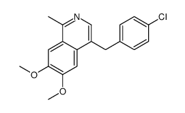 4-[(4-chlorophenyl)methyl]-6,7-dimethoxy-1-methylisoquinoline Structure