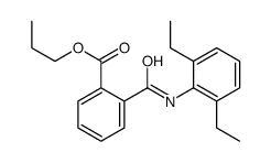 propyl 2-[(2,6-diethylphenyl)carbamoyl]benzoate结构式