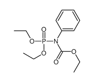 ethyl N-diethoxyphosphoryl-N-phenylcarbamate Structure