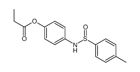[4-[(4-methylphenyl)sulfinylamino]phenyl] propanoate结构式