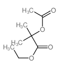 Propanoic acid,2-(acetyloxy)-2-methyl-, ethyl ester结构式