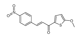 1-(5-methoxythiophen-2-yl)-3-(4-nitrophenyl)prop-2-en-1-one结构式