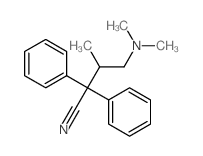 Benzeneacetonitrile, a-[2-(dimethylamino)-1-methylethyl]-a-phenyl- Structure