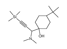 4-tert-Butyl-1-(1-dimethylamino-3-trimethylsilanyl-prop-2-ynyl)-cyclohexanol Structure
