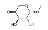 methyl β-L-threo-pentopyranos-4-uloside Structure