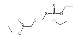 ethyl 2-(diethoxyphosphinothioylsulfanylmethylsulfanyl)acetate结构式