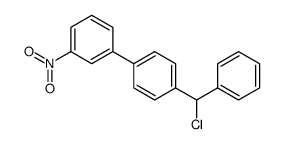 1-[4-[chloro(phenyl)methyl]phenyl]-3-nitrobenzene结构式