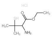 ethyl 2-amino-3-methyl-3-sulfanyl-butanoate结构式