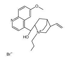(S)-[(2R)-5-ethenyl-1-propyl-1-azoniabicyclo[2.2.2]octan-2-yl]-(6-methoxyquinolin-4-yl)methanol,bromide Structure