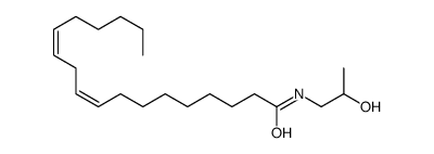 (9Z,12Z)-N-(2-hydroxypropyl)octadeca-9,12-dienamide结构式