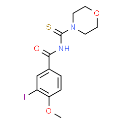 3-iodo-4-methoxy-N-(4-morpholinylcarbonothioyl)benzamide结构式