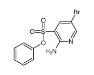phenyl 2-amino-5-bromopyridine-3-sulfonate结构式