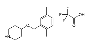 4-[(2,5-dimethylphenyl)methoxy]piperidine,2,2,2-trifluoroacetic acid Structure