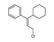 (3-chloro-1-cyclohexylprop-1-enyl)benzene Structure