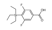 3,5-difluoro-4-triethylsilylbenzoic acid Structure