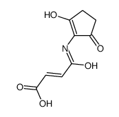 (E)-4-[(2-hydroxy-5-oxocyclopenten-1-yl)amino]-4-oxobut-2-enoic acid Structure