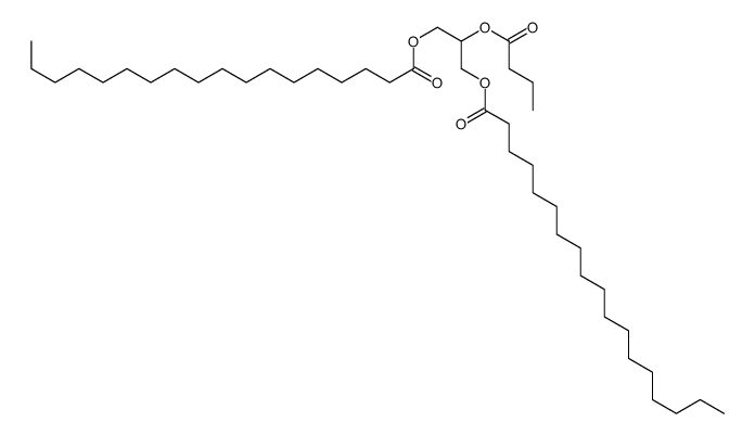 (2-butanoyloxy-3-octadecanoyloxypropyl) octadecanoate Structure